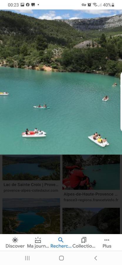 Le Logis Des Templiers Appartement Climatise Régusse Dış mekan fotoğraf